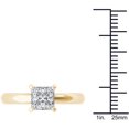thumbnail image 4 of 1 Carat T.W. Diamond Princess-Cut Solitaire 14kt Yellow Gold Engagement Ring, 4 of 5