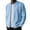 Blue, variant on ZUKMRJPC Men's Bomber Jacket Long Sleeve Full Zip Solid Color Textured Outwear Spring Fall Casual Stylish Stand Collar Lightweight Jacket