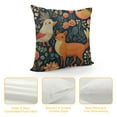 thumbnail image 4 of JEUXUS  Pillow Covers Cartoon Forest Animals and Plant Owl Rabbit Fox Frog Pillow Case Cushion Cover for Home Decor Square Pillowcase, 4 of 5