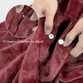 thumbnail image 5 of Poncho Blanket Super Soft Comfy Plush Wearable Fleece Blanket  for Adult, 5 of 6