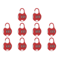 thumbnail image 1 of Cerradura Contraseña Combinación 3 Dígitos Antirrobo Mochila () Rojo, 1 of 2