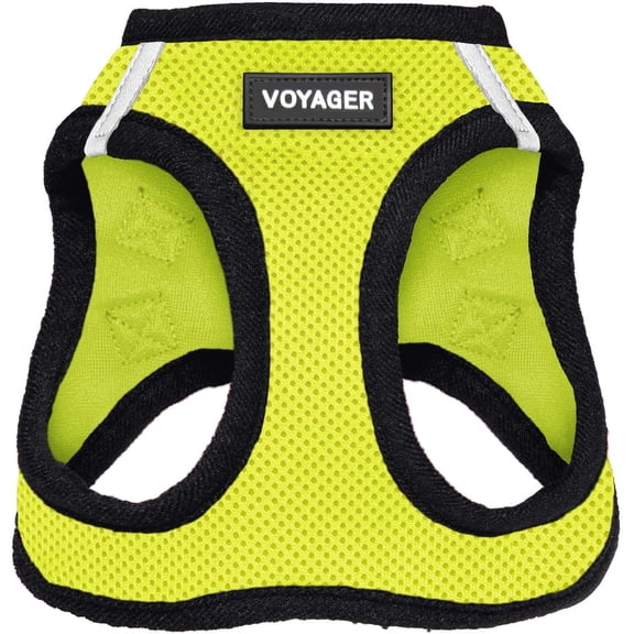 Voyager Step-in Air - All Weather Cat Mesh Harness by Best Pet Supplies - Lime Green Base, XXS