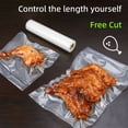 thumbnail image 3 of Rollo de bolsas de sellado al vacío de 500CM, diseño de malla antideslizante, almacenamiento de ahorro de alimentos, plástico grueso, mantiene el embalaje fresco para máquina selladora al vacío, 3 of 5