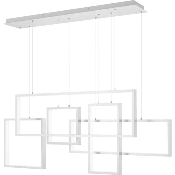 PCCV157BRA Quoizel Lighting Canvas - 71W LED Island In Contemporary Style-24.5 Inches Tall and 56.75 Inches Wide