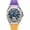 Silver yellow purple1, variant on Skeleton Automatic Self-Winding Mechanical Vintage Wristwatch Men Business Wrist Watch Stainless Steel Silicone Sapphire Crystal Waterproof Clock Luminous