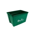 thumbnail image 2 of Sturdy Essentials Curbside 18 Gallon Green Recycling Bin with Carrying Handles for Homes or Businesses for Curb Recycling - Four Pack of Bins - Green, 2 of 9