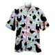 thumbnail image 5 of Camisa de pollo divertida con estampado 3D para hombre, camisa de manga corta con solapa, cómoda, informal, para fiesta en la playa, ropa de calle, camisas de talla grande para hombre, 5 of 5