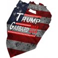 Trump Tulsi Gabbard 2024 Conservative US Flag Triangle Dog Bandana