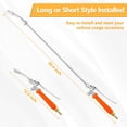 thumbnail image 2 of JJEAN-29 Inch Sprayer Wand Match 3/8'' Hose, Adjustable Nozzle Sprayer, Stainless Steel Weed Garden Replacement Sprayer Wand Built in Shut off Valve with Hose Quick Connector and Clamp (1 Pack), 2 of 4