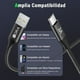 thumbnail image 5 of Cable Tipo C 2m Usb C A Usb A 3a Cable Carga Rapida 1Hora Color Negro, 5 of 6