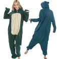 thumbnail image 2 of Onesies-Pijama de una pieza con dibujos animados para adultos, ropa de dormir de lana para parejas, camisón grueso para el hogar, invierno, navidad, 2 of 4