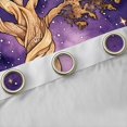 thumbnail image 4 of Homewish Bohemian Tree Of Life Blackout Curtains,Vintage Stars Curtains Pack of 2 (42x84 Each),Purple Brown, 4 of 6