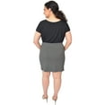 thumbnail image 3 of Stretch Is Comfort Women's Cotton Stretch Fabric Basic Mini Skirt | Adult Small- 5x, 3 of 6