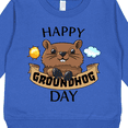 thumbnail image 3 of Inktastic Happy Groundhog Day Cute Toddler Sweatshirt, 3 of 4