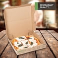 thumbnail image 6 of 10 Pack Recycled Kraft 12x12 Pizza Boxes with Built-In Plates and Convertible Storage Container – Heavy Duty 12 Inch Boxes for Small Personal Pizzas, Eco Friendly, Stock Your Home, 6 of 7