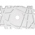 thumbnail image 1 of Ekena Millwork CMP34X22NO-04000 4 in. ID x 12 in. Rectangle Novo Architectural Grade PVC Contemporary Ceiling Medallion, 1 of 1