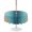 Turquoise, khaki, variant on Outdoor Tablecloth with Umbrella Hole for Patio/Picnic/Party/Camping, Turquoise Yellow Ombre Waterproof Table Cloth Round Cover Washable, Farmhouse Modern Gradient Art (Dia 54")
