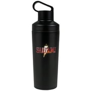 Shazam Movie Official Lightning Logo 18 oz Insulated Water Bottle, Leak Resistant, Vacuum Insulated Stainless Steel with 2-in-1 Loop Cap