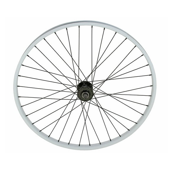Bike 29 x 30mm Alloy Front Wheel 36 Spoke 14G White 3/8 Axle Double Wall White.