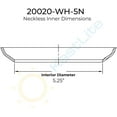 thumbnail image 3 of KastLite 20" White Acrylic Lamp Post Globe | Smooth Textured with 5.25" Neckless Opening | Manufactured by Crown Plastics, 3 of 6