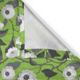 thumbnail image 6 of Ambesonne Floral Valance & Curtain, Flowers Big Leaves, 55"x45", Lime Green Multicolor, 6 of 7