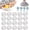 50PCS, variant on 50/100/150pcs Reusable Aluminum Foil Food Covers,Thickened & 110℃ Heat Resistant Elastic Lids for Kitchen,Picnic,Restaurant