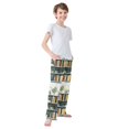 thumbnail image 3 of FORMRS Boys Pajama Pants with Pockets Size 6-8Y Kids Lounge Sleep Bottoms, White Shelf, 3 of 8