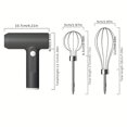 thumbnail image 4 of 1pc, Electric Hand Mixer With Whisk, USB Chargeable Egg Beater, Multifunctional Electric Hand Mixer, For Cream Making, Baking, Cooking, Baking Tools, Kitchen Gadgets, Kitchen Accessories, Home Kitchen, 4 of 4