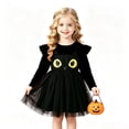 thumbnail image 2 of RFQWOVSR Girls Long Sleeve Tutu Mesh Princess Dress Halloween Party Gown 3-4 Years, 2 of 6