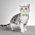 thumbnail image 6 of Nilvkv Irish Festival Bow Cat Collar Polyester Adjustable with Bells for Pets to Add Fashion Sense During Holidays, 6 of 6