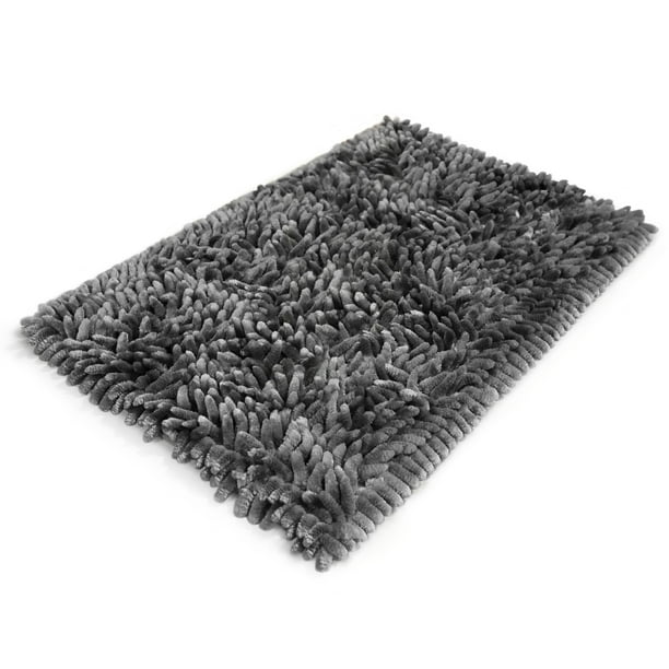 Performance Bath Rug Grey Shiny, White Bathroom Rugs Without Rubber Backings And Legs