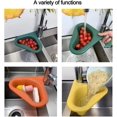 thumbnail image 4 of Drain Basket for Kitchen Sink, Triangle Sink Drain Rack Corner Kitchen Sink Strainer Basket, Multifunctional Kitchen Triangle Sink Filter, 4 of 7