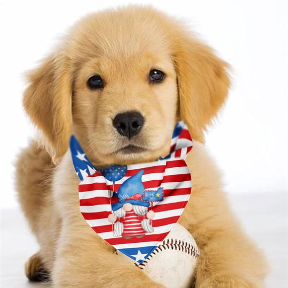 American Flag Bandana Dogs