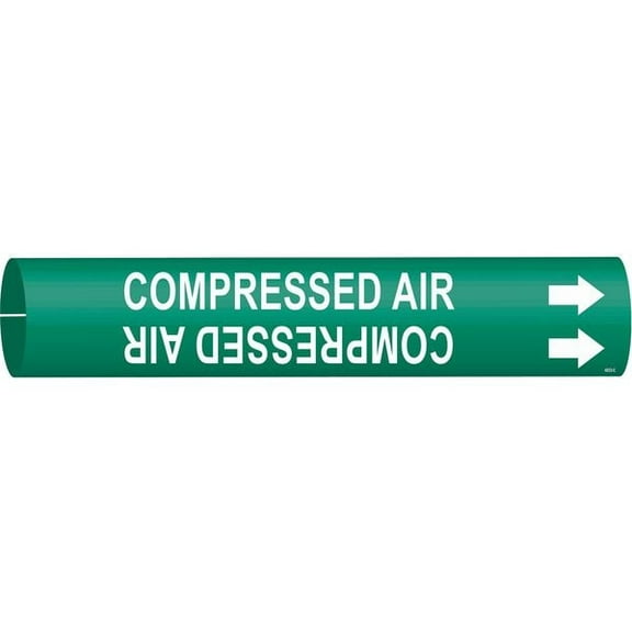 Brady Pipe Marker,Compressed Air,2 in H,2 in W 4033-C