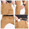 thumbnail image 6 of GrmtClth Cargo Pants for Men Ripstop Water Resistant Hiking Pants Lightweight Fabric Durable Travel Pants Fishing Pants with Multiple Pockets(No Belt) Earthy Yellow XXL, 6 of 9