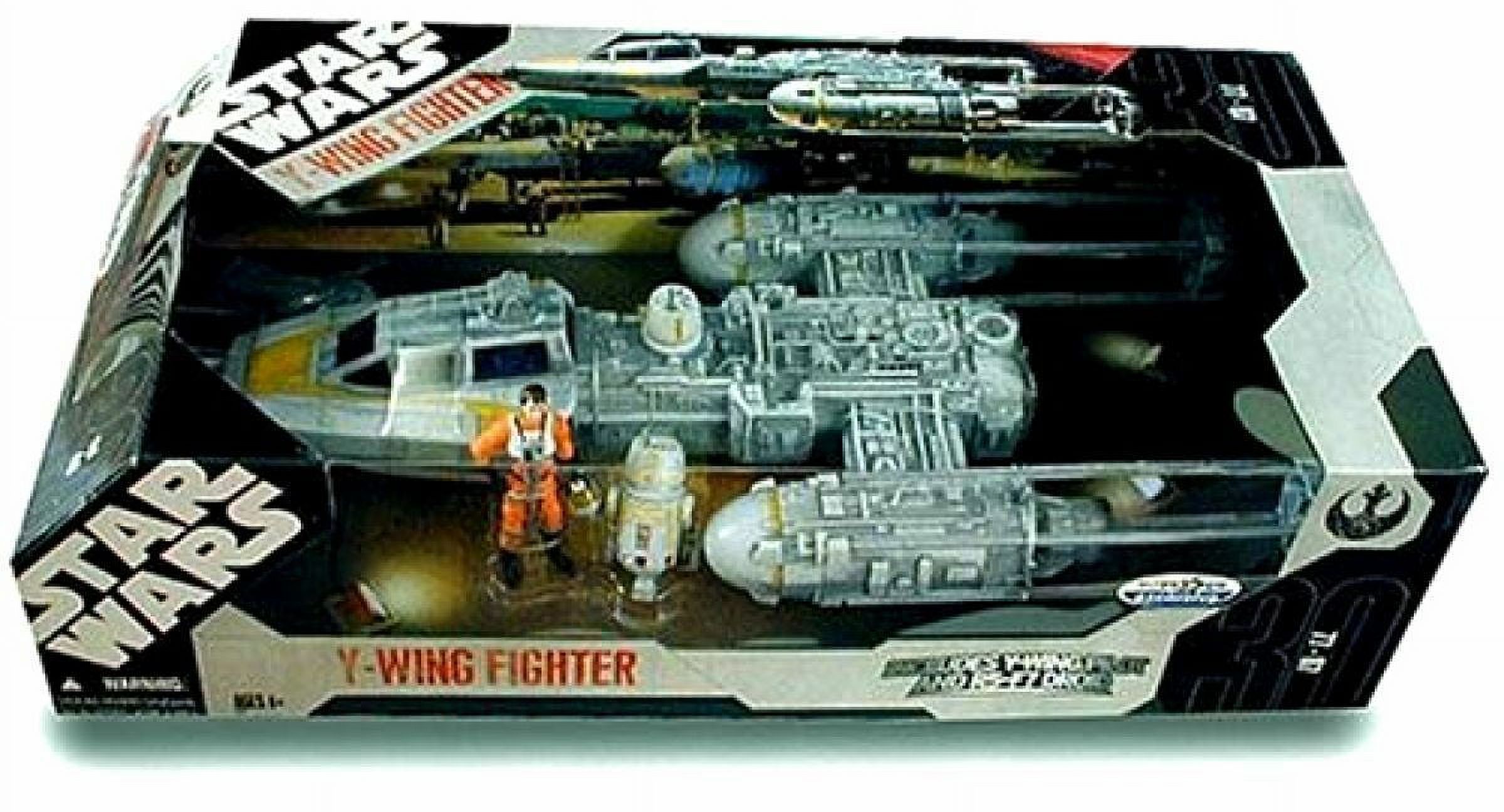 Star Wars 30th Anniversary Y-WING FIGHTER Toys R Us Exclusive with  Exclusive Y-Wing Pilot & R5-F7 Droid Figures by Hasbro