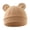 Khaki, variant on Cotton Newborns Bonnet 0-3 Months Baby Fetal Caps Spring Thin Infants Head Protectors Hat for Daily Wear & Hospital