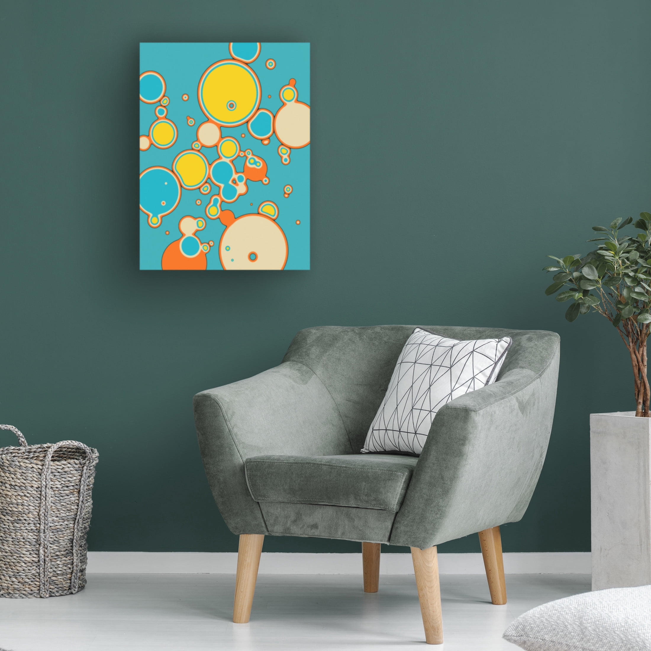 Trademark Fine Art Jazzberry Blue Interaction 2 Canvas Wall Art