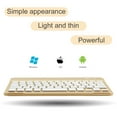 thumbnail image 5 of SHARE SUNSHINE Bluetooth Keyboard Rechargeable 78 Keys Wireless Keypad(Gold), 5 of 6