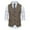 Brown, variant on Blazer for Men Herringbone Tweed Suit Vest Vintage Lapel Vest Men Coat Gray