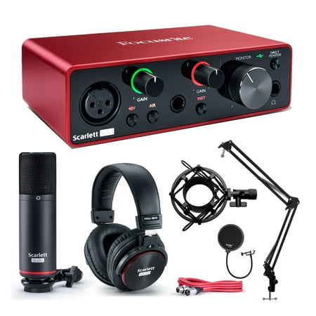 Focusrite Scarlett Solo Studio 3rd Gen USB Audio Interface and Recording (Best Usb 3 Audio Interface)