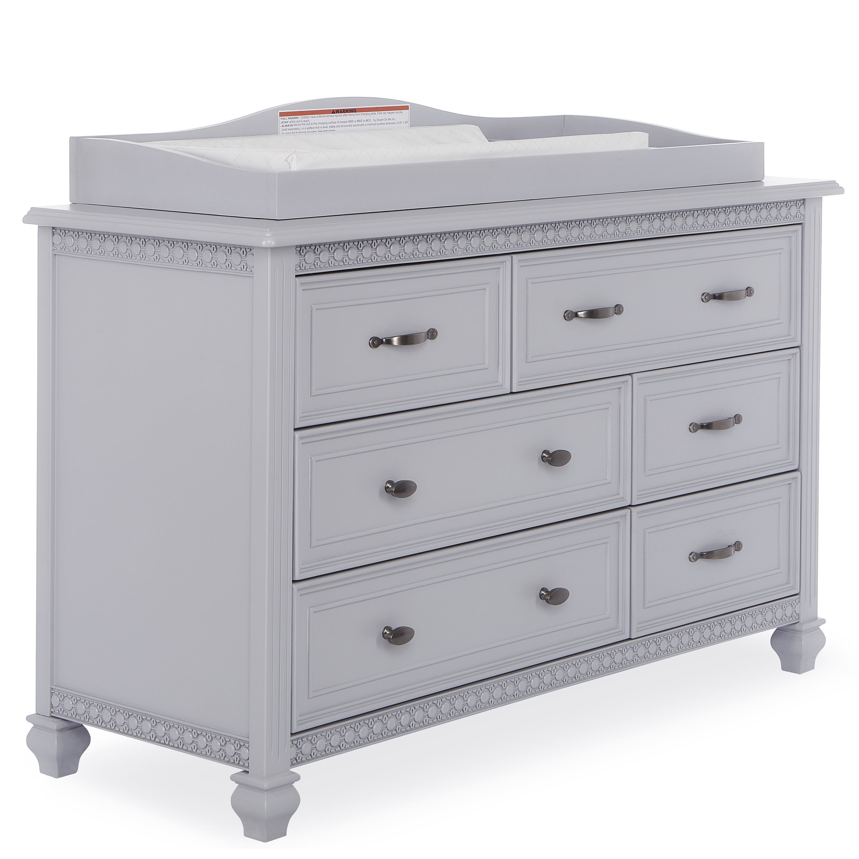 Evolur Changing Tray, Silver Shimmer