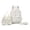 White, variant on HJYCHN Boy Backpack Heart Dot Print 3Pc Set Daypack with Lunch Tote Pencil Case Back to School Supplies for Kids Backpack for Girls Black