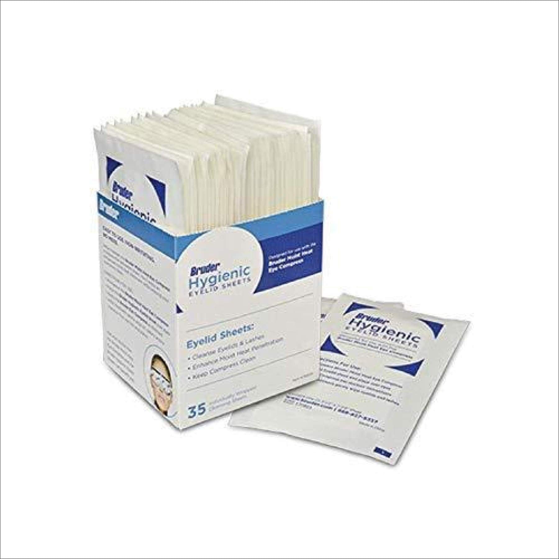 Bruder Hygienic Eyelid Sheets Micro Fine Individually Wrapped Untreated