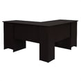 thumbnail image 3 of Pemberly Row 60" L Shaped Computer Desk in Espresso Oak, 3 of 9