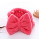 thumbnail image 2 of Lovely Makeup Shower Wash Ladies Coral Fleece franela Diadema Cute Bow Elastic Fix scrunchy Hair Band para mujeres oso de fresa Hogar, 2 of 5
