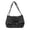 Black, variant on Women Denim Chain Strap Crossbody Bag Distressed Casual Shoulder Purse