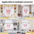 thumbnail image 5 of Valentine's Day Kitchen Curtains Window Panels, Pink Bowknot Ribbon Modern Minimalist Art Insulated Window Treatment Curtain, Grommet Curtains for Bedroom/Living Room/Bathroom, 2 Piece 27.5"Wx39"L, 5 of 8