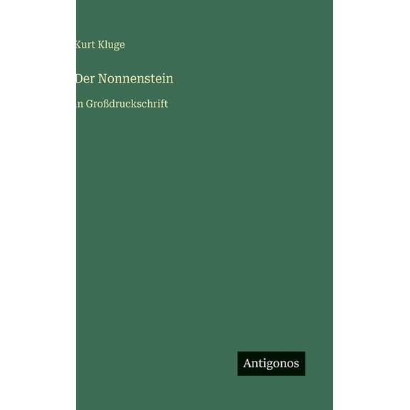 Der Nonnenstein: in Großdruckschrift, (Hardcover)
