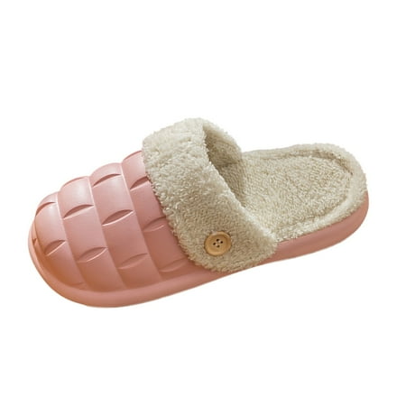 

adviicd Worlds Softest Slippers for Women Winter Couples Women Warm Home Baotou Waterproof Soft Bottom Comfortable